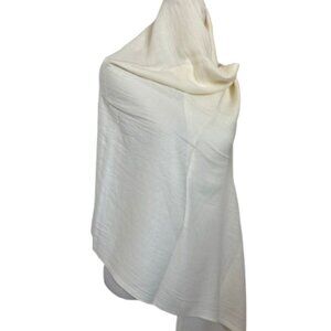 Winter White Cashmere Scarf | 72" x 28" | NWT